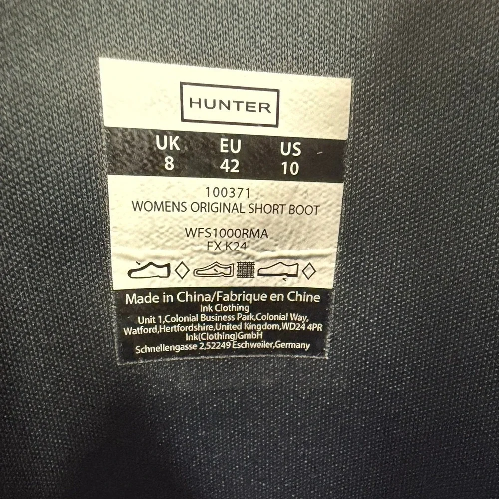 NEW HUNTER Women's Original‎ Waterproof Adjustable Short Rain Boots Navy Blue 10